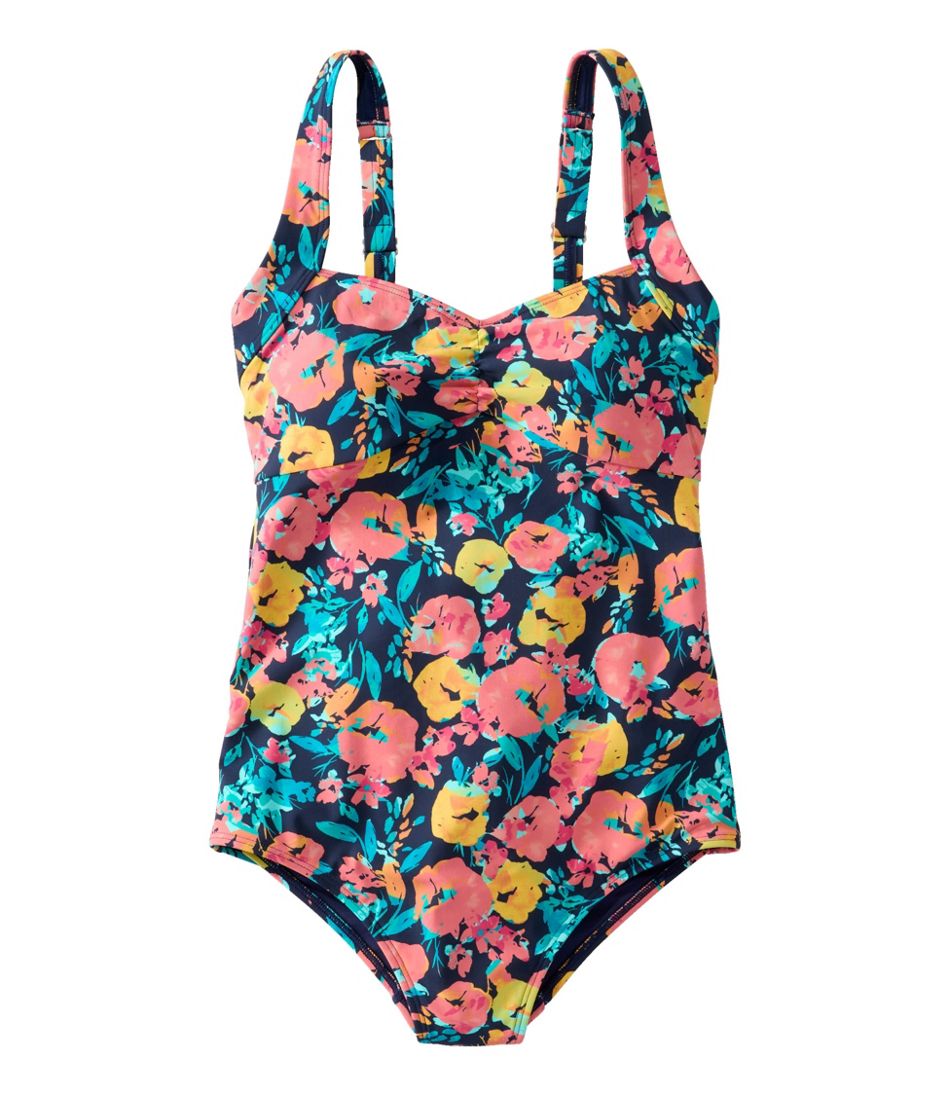 Women's Shaping Swimwear, Sweetheart Tanksuit Print | L.L.Bean