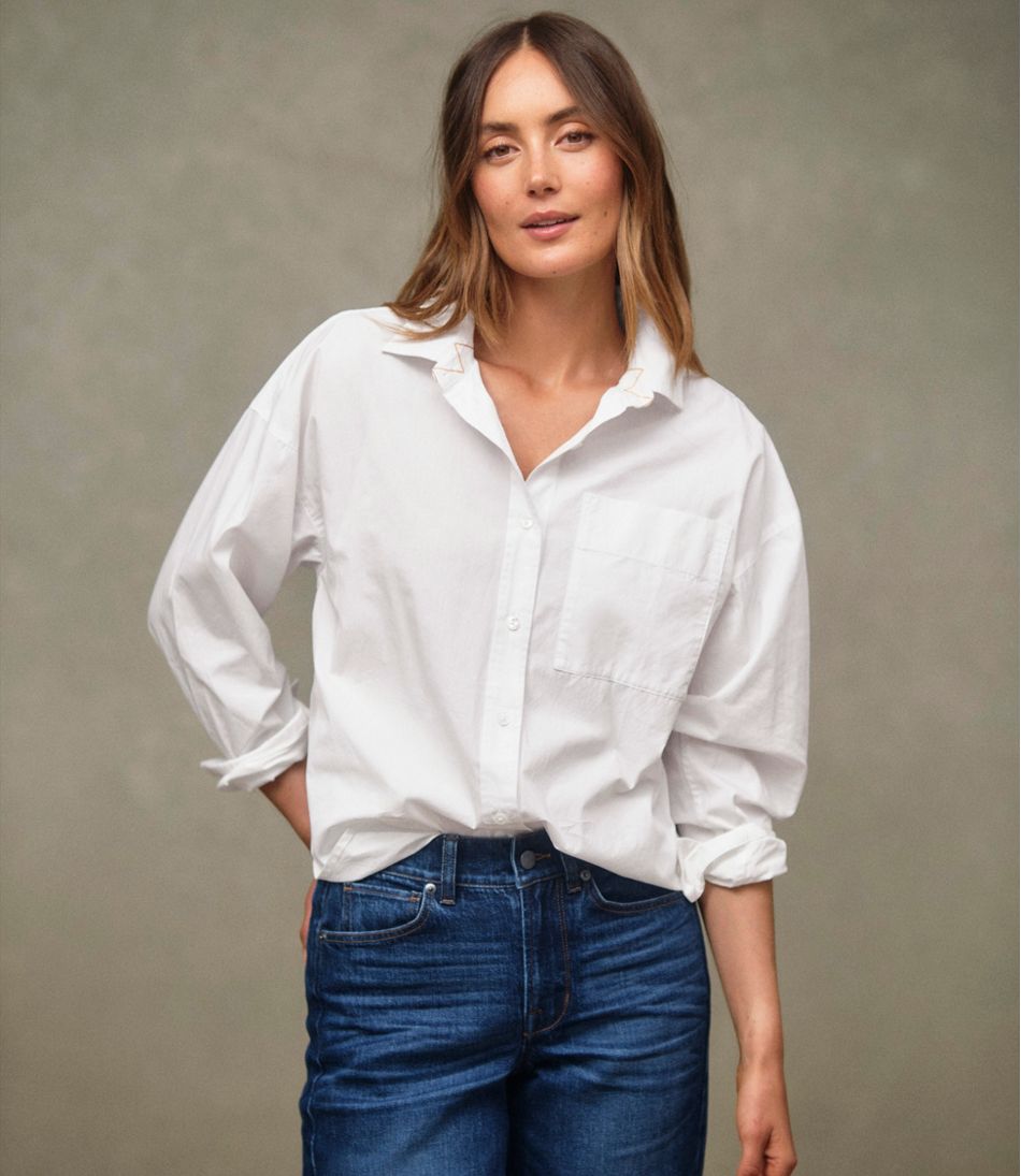 Women's Signature Premium Essential Poplin Shirt, Long-Sleeve | L.L.Bean