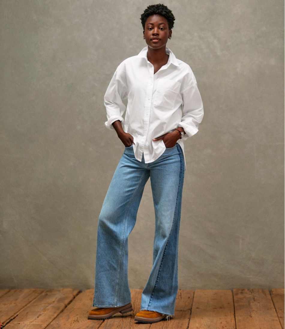 Women's Signature Premium Essential Poplin Shirt, Long-Sleeve | L.L.Bean