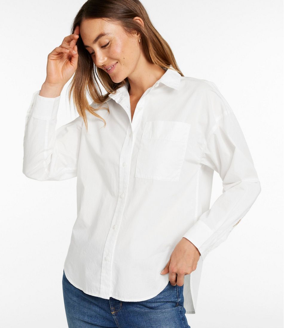 Women's Signature Premium Essential Poplin Shirt, Long-Sleeve | L.L.Bean
