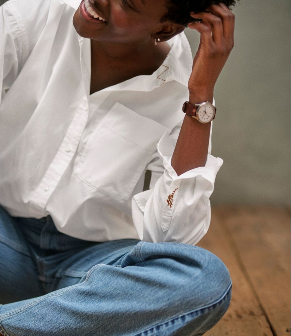 Women's Signature Premium Essential Poplin Shirt, Long-Sleeve | L.L.Bean