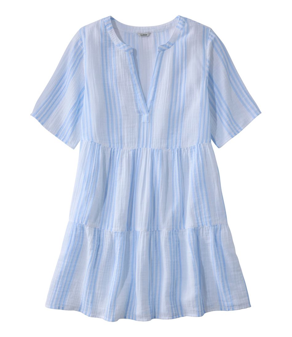 Women's Cloud Gauze Cover-Up, Tiered Dress Print | L.L.Bean