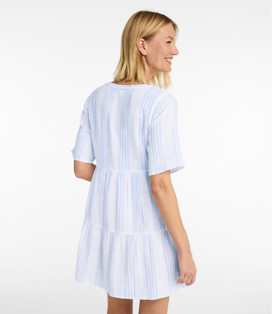 Women's Cloud Gauze Cover-Up, Tiered Dress Print | L.L.Bean