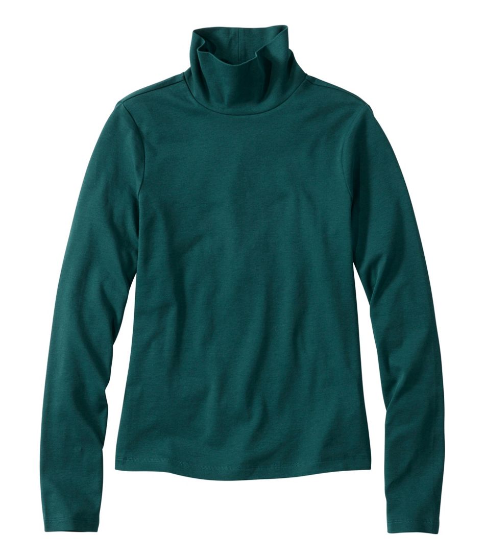 Women's Signature Lightweight Cotton Turtleneck | L.L.Bean