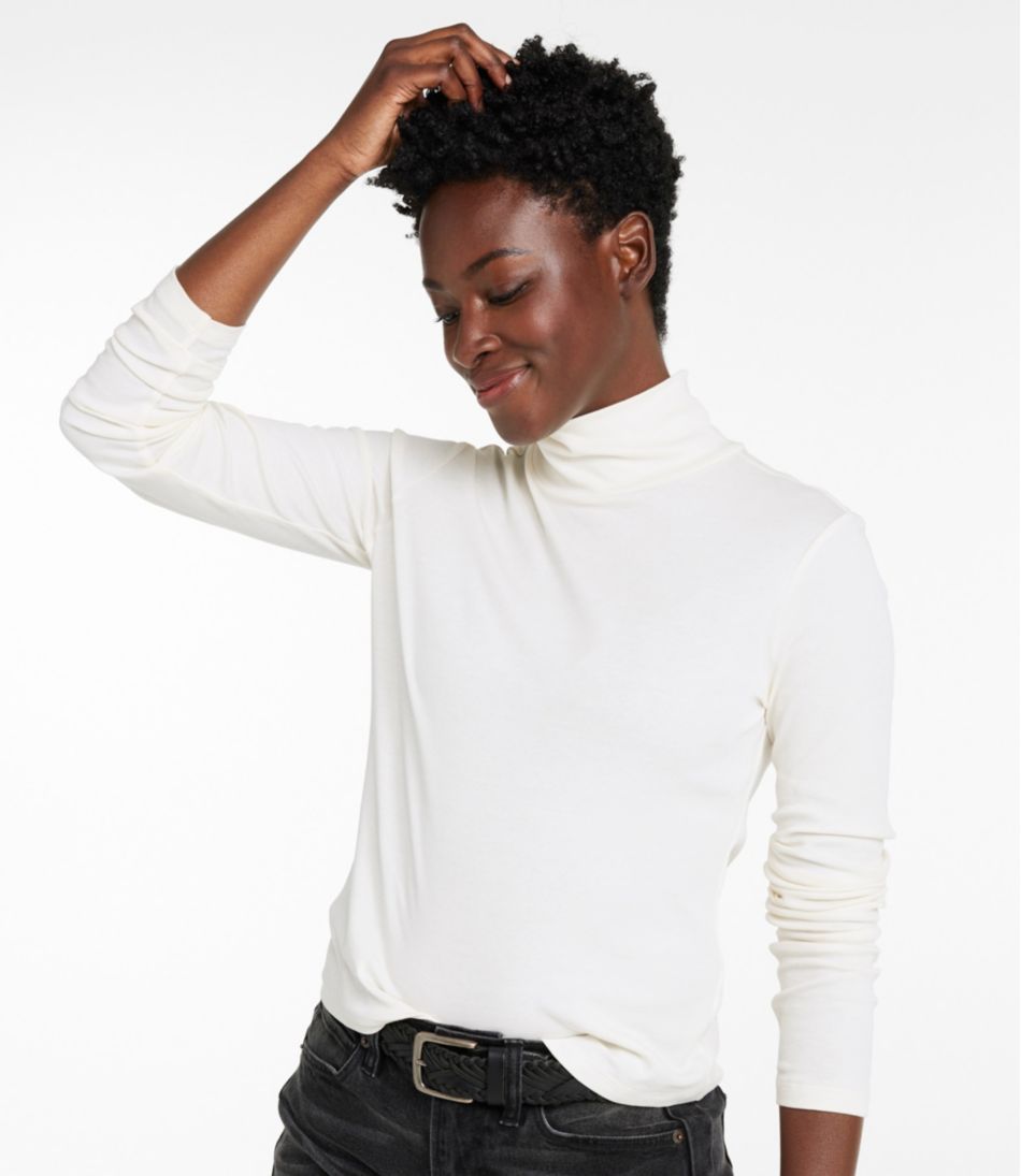 Women's Signature Lightweight Cotton Turtleneck | L.L.Bean