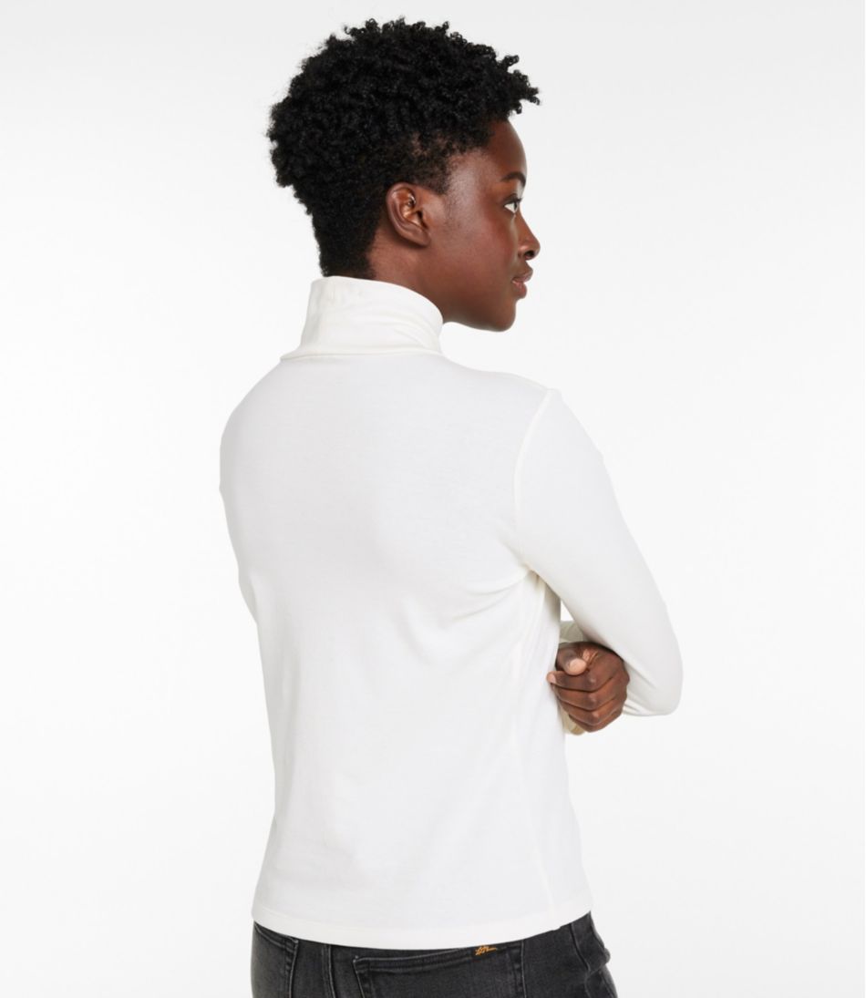 Women's Signature Lightweight Cotton Turtleneck | L.L.Bean