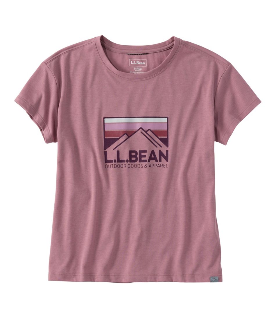 Women's Mountainside Crewneck Tee, Short-Sleeve Graphic | L.L.Bean