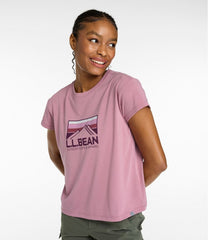 Women's Mountainside Crewneck Tee, Short-Sleeve Graphic | L.L.Bean
