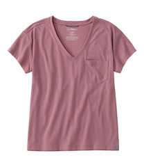 Women's Mountainside V-Neck Pocket Tee, Short Sleeve | L.L.Bean