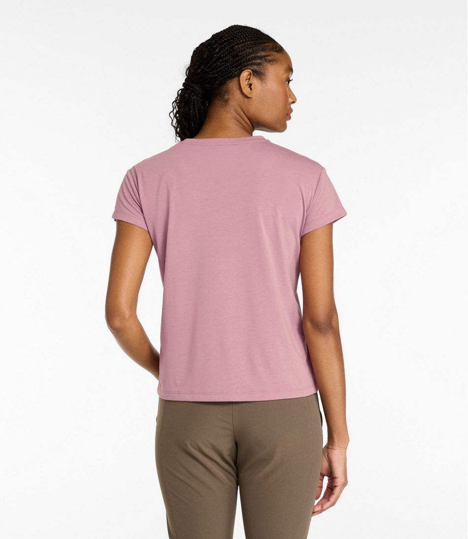 Women's Mountainside V-Neck Pocket Tee, Short Sleeve | L.L.Bean