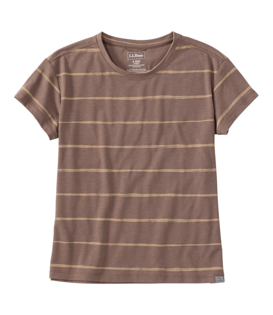 Women's Mountainside Crewneck Tee, Short-Sleeve Stripe | L.L.Bean