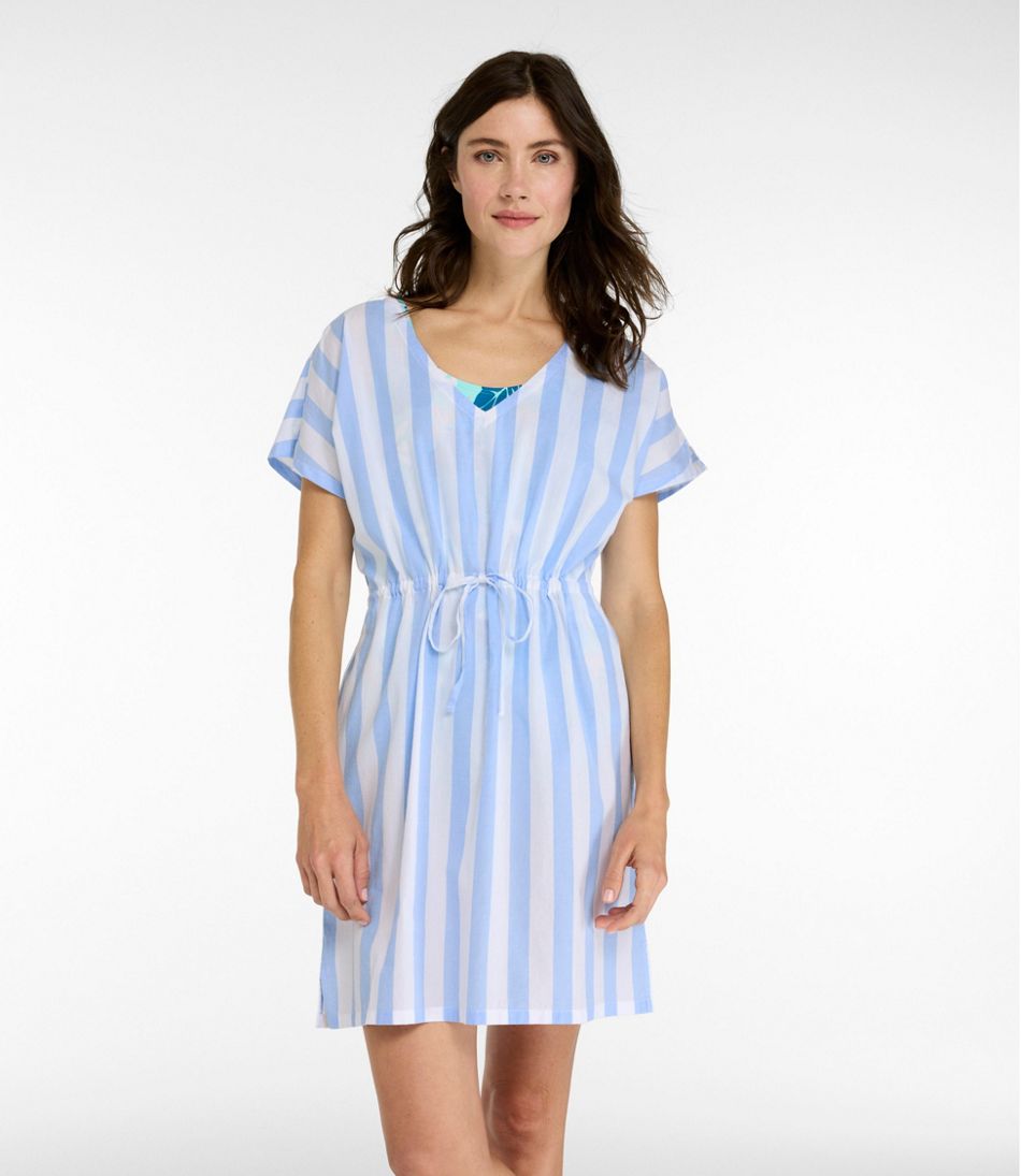 Women's Coastal Cotton Cover-Up Caftan, Print | L.L.Bean