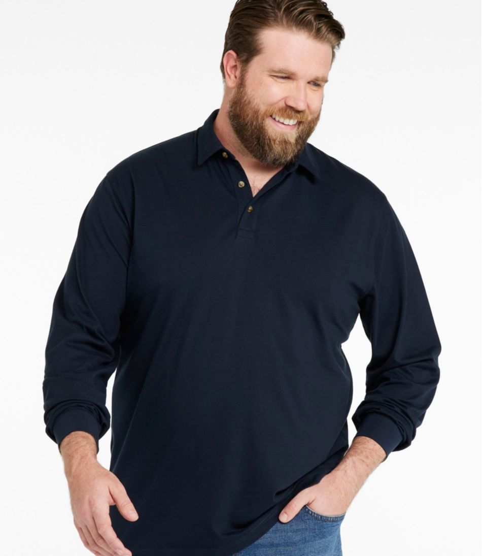 Men's Carefree Unshrinkable Polo, Long-Sleeve, Without Pocket | L.L.Bean
