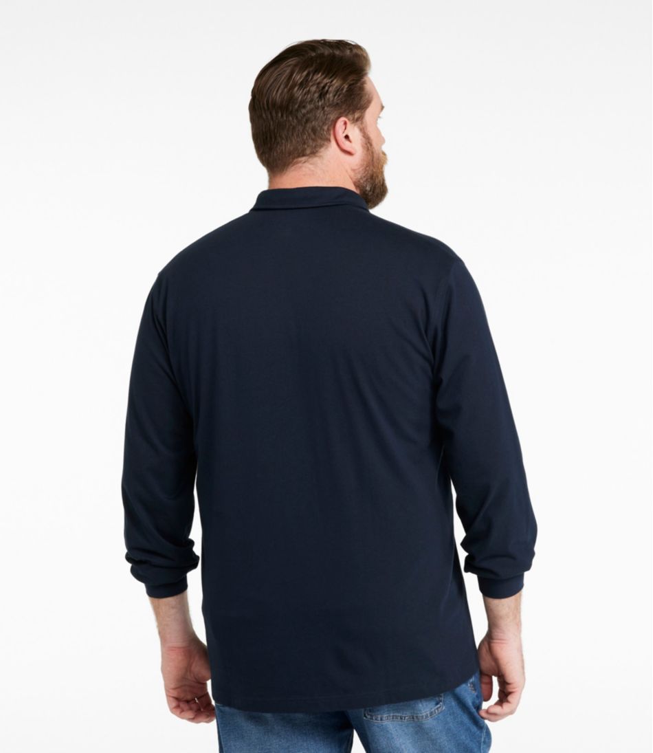 Men's Carefree Unshrinkable Polo, Long-Sleeve, Without Pocket | L.L.Bean