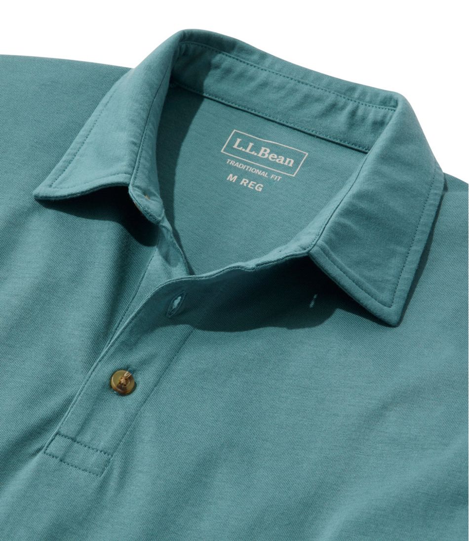 Men's Carefree Unshrinkable Polo, Long-Sleeve, Without Pocket | L.L.Bean