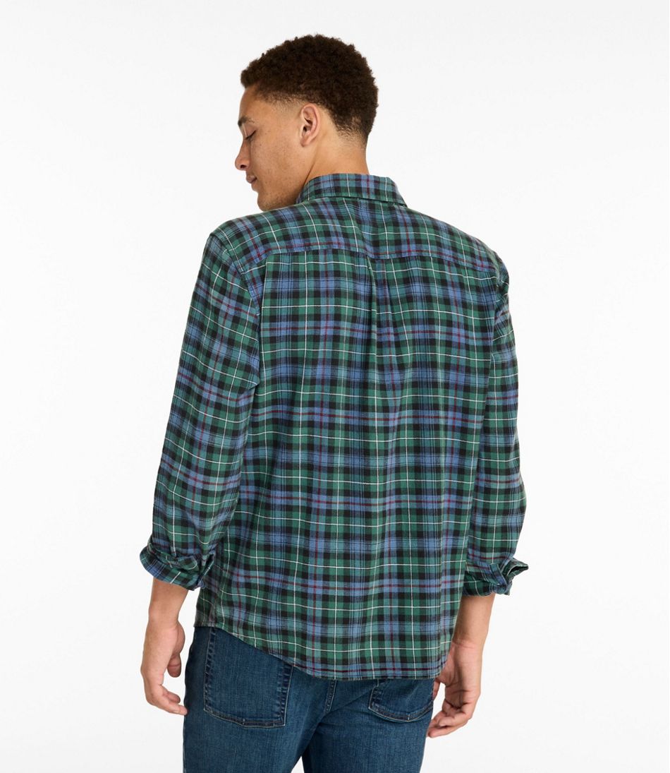 Men's Sunwashed Twill Shirt, Slightly Fitted Untucked Fit | L.L.Bean