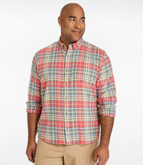 Men's Sunwashed Twill Shirt, Slightly Fitted Untucked Fit | L.L.Bean