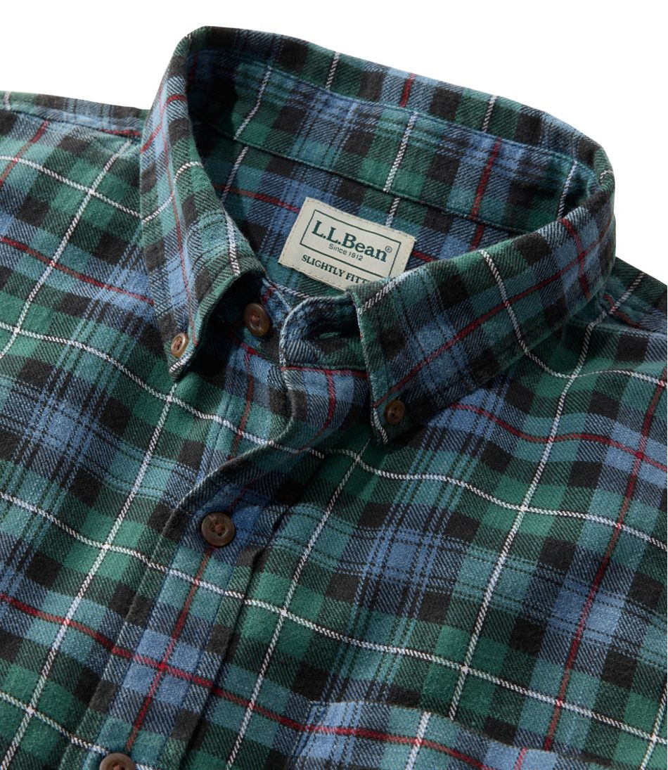 Men's Sunwashed Twill Shirt, Slightly Fitted Untucked Fit | L.L.Bean