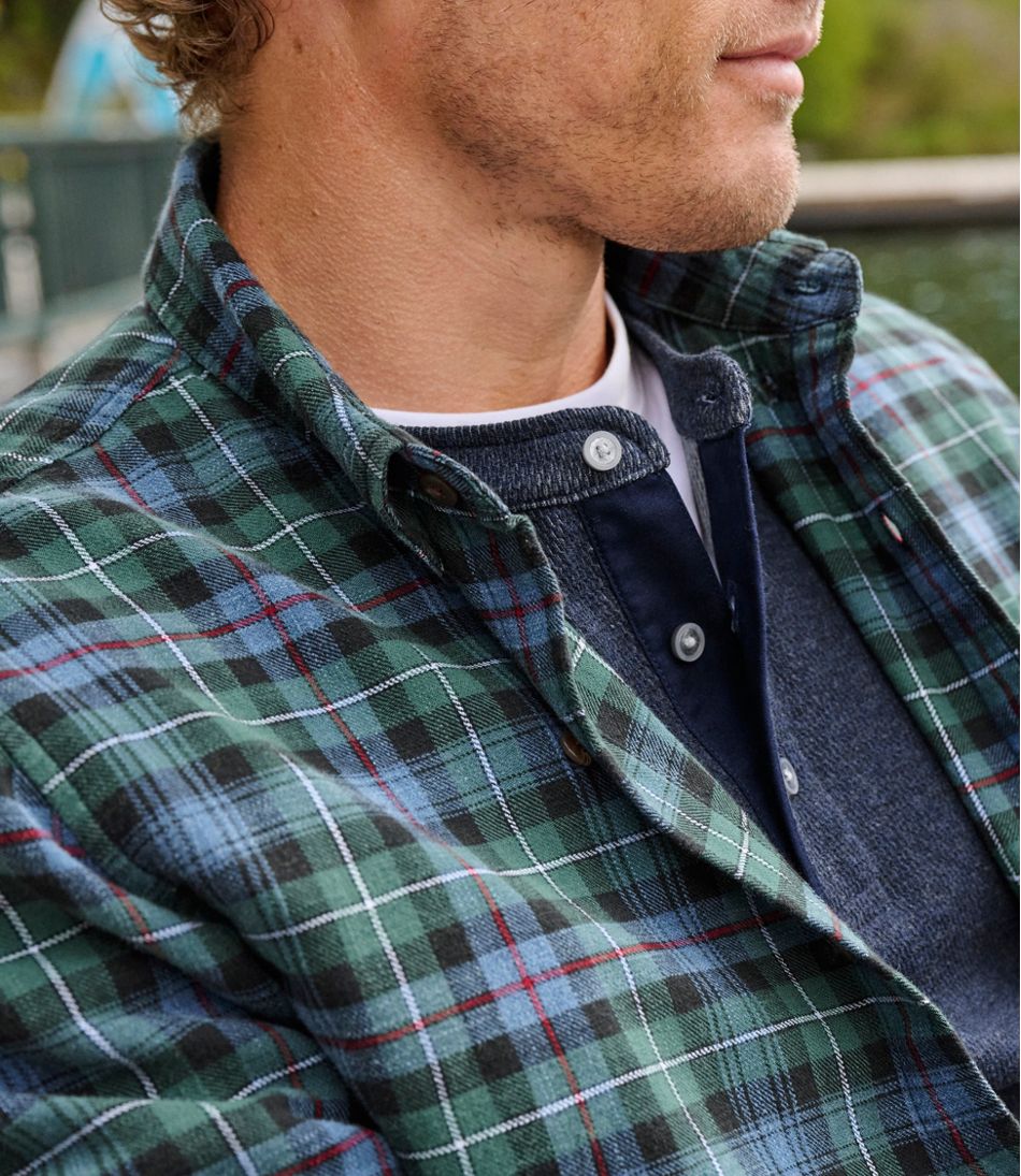 Men's Sunwashed Twill Shirt, Slightly Fitted Untucked Fit | L.L.Bean