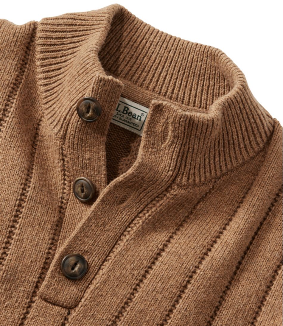 Men's Riverton Wool/Cotton Sweater, Mockneck | L.L.Bean