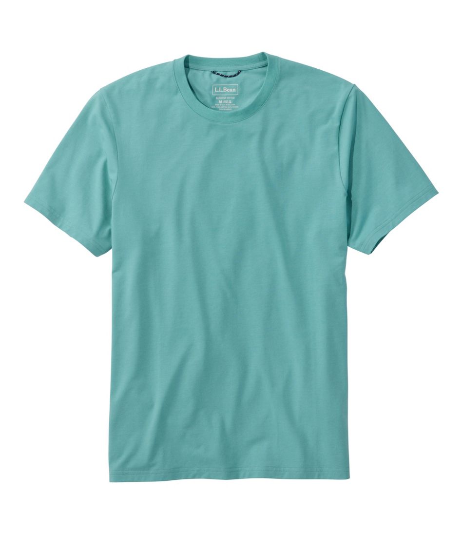 Men's Comfort Stretch Performance® Pima Tee, Short-Sleeve Without Pocket | L.L.Bean