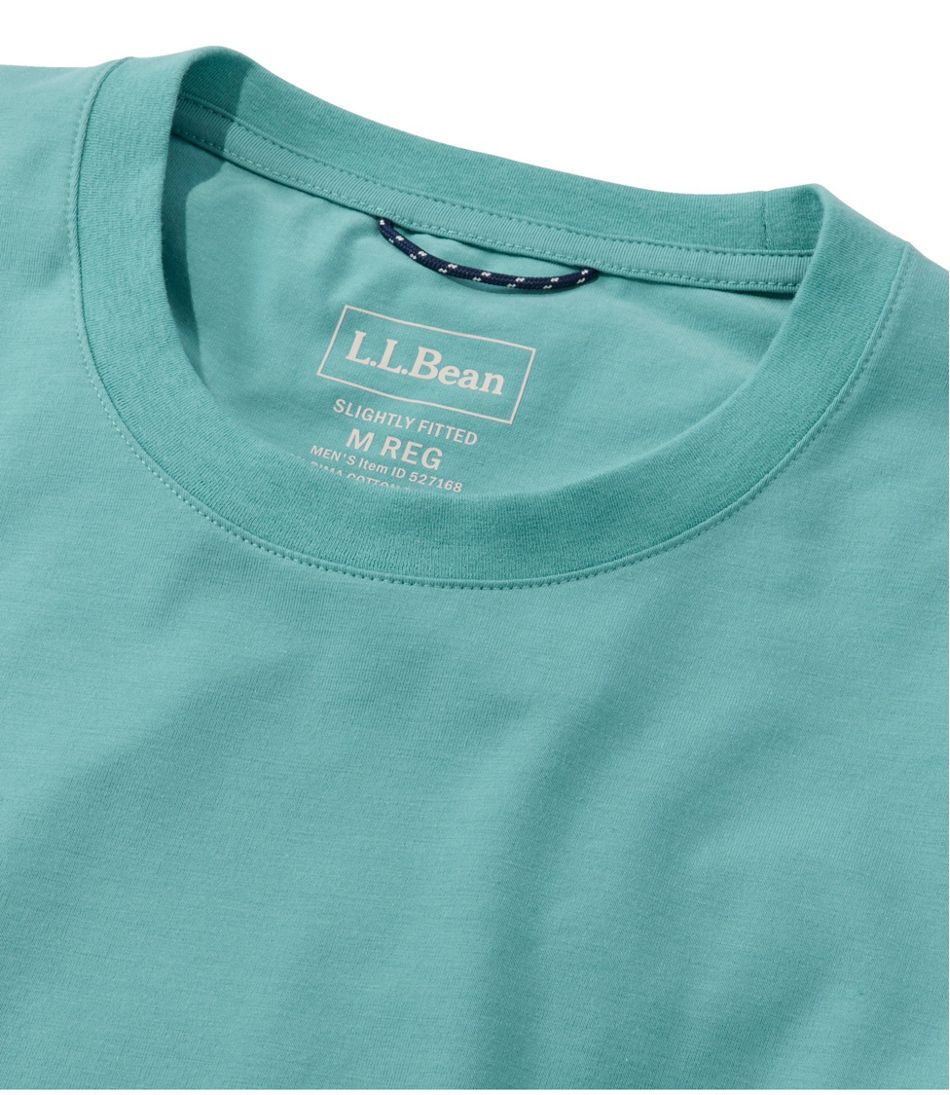 Men's Comfort Stretch Performance® Pima Tee, Short-Sleeve Without Pocket | L.L.Bean