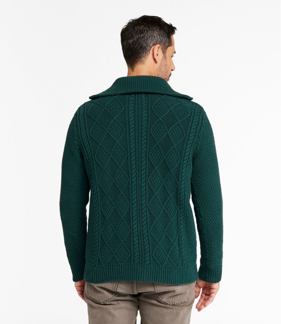 Men's Signature Cotton Fisherman Sweater, Full-Zip | L.L.Bean