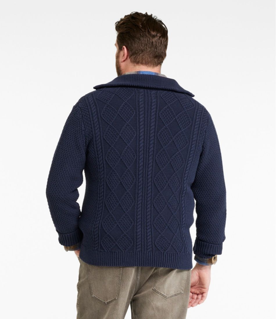 Men's Signature Cotton Fisherman Sweater, Full-Zip | L.L.Bean