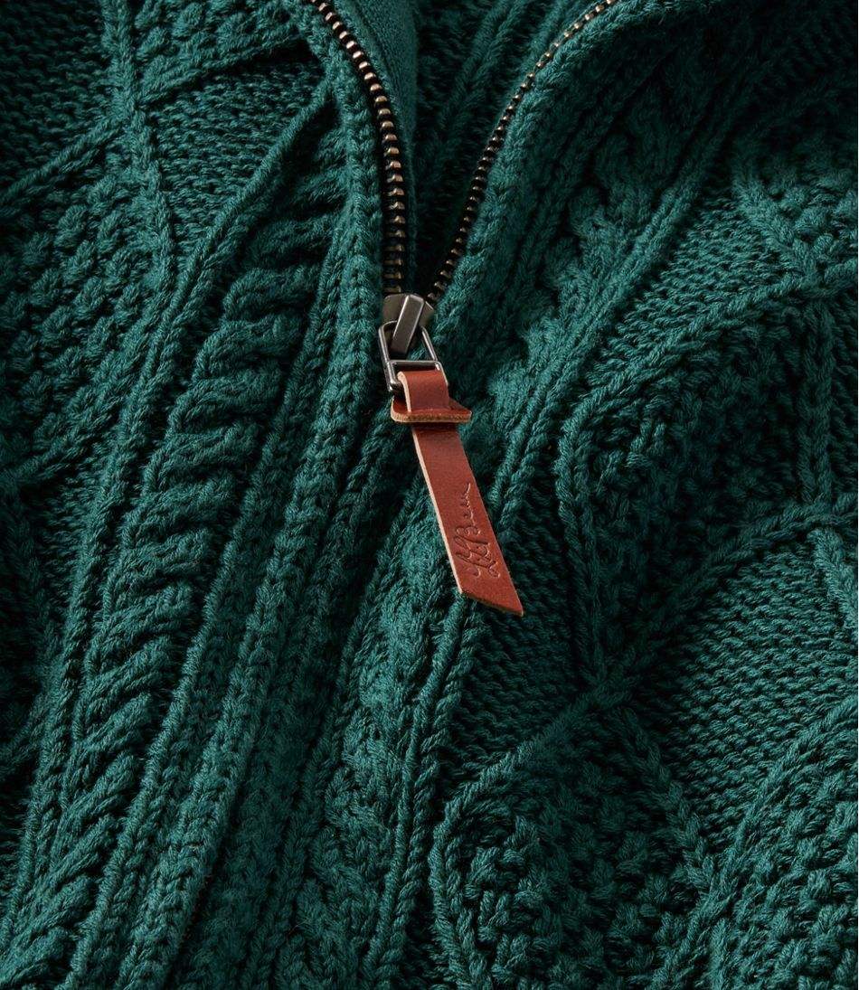Men's Signature Cotton Fisherman Sweater, Full-Zip | L.L.Bean