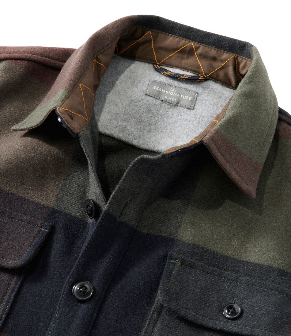 Men's Signature Wool Workshirt, Plaid | L.L.Bean