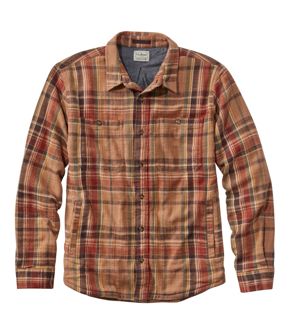 Men's 1912 Field Flannel Shirt, Lined, Slightly Fitted Untucked Fit, Plaid | L.L.Bean