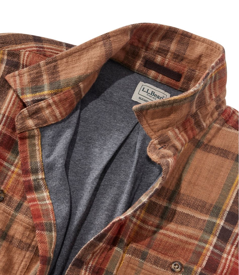 Men's 1912 Field Flannel Shirt, Lined, Slightly Fitted Untucked Fit, Plaid | L.L.Bean