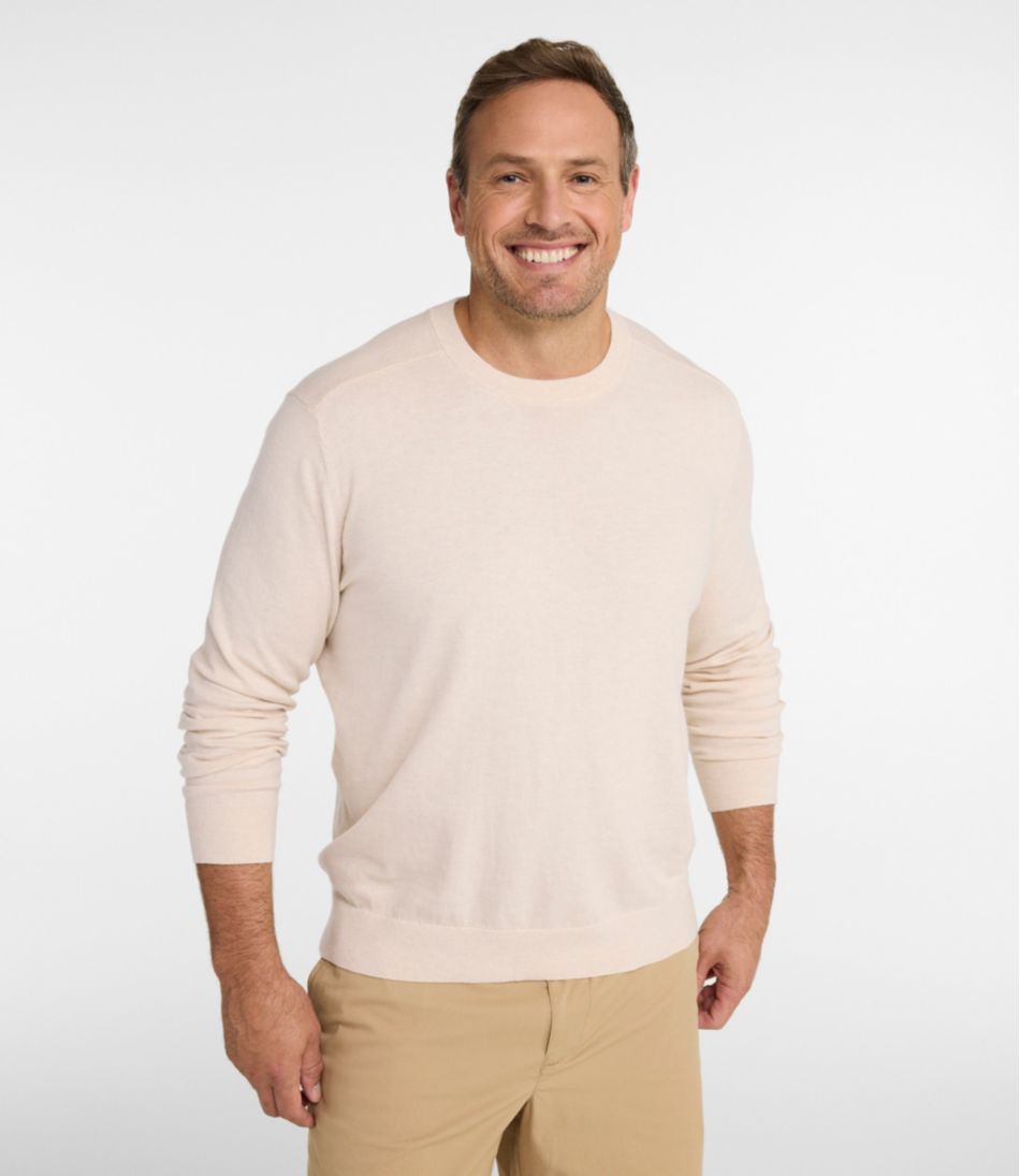 Men's All Seasons Cotton Blend Sweater, Crewneck | L.L.Bean