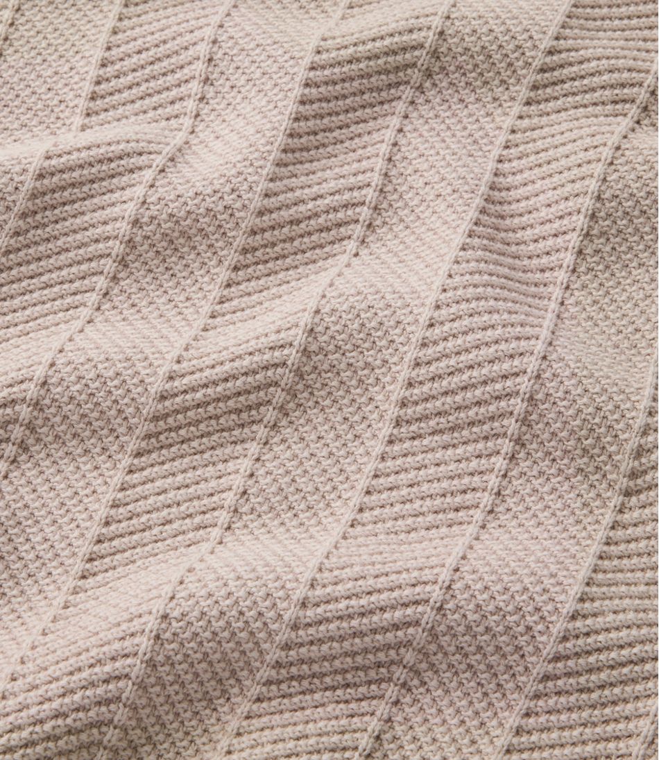 Men's Sunwashed Textured Cotton Sweater, Herringbone 1/4 Zip | L.L.Bean