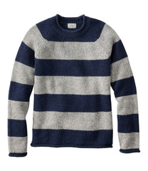 Men's Bean's Classic Ragg Wool Sweater, Rollneck, Stripe | L.L.Bean