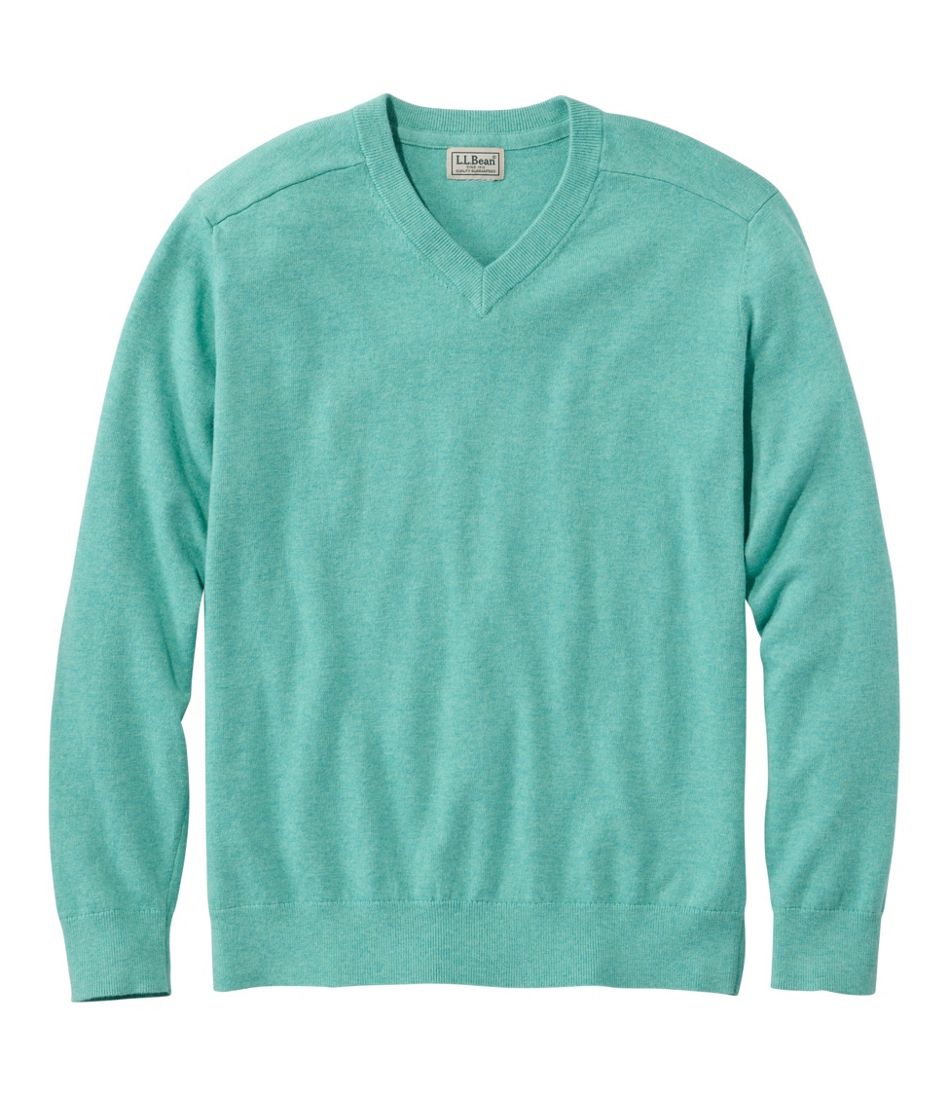 Men's All Seasons Cotton Blend Sweater, V-Neck | L.L.Bean