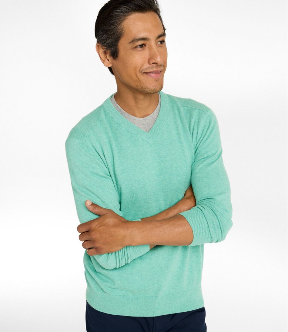 Men's All Seasons Cotton Blend Sweater, V-Neck | L.L.Bean