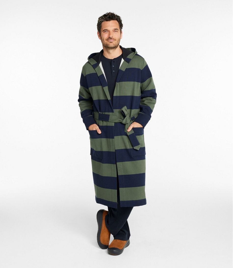 Men's Mariner Sweatshirt Robe, Stripe | L.L.Bean