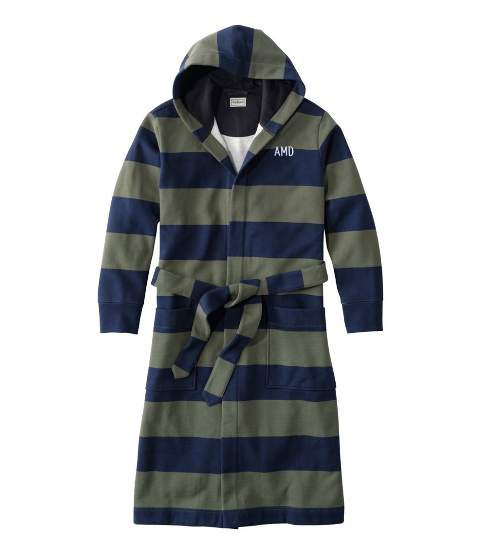 Men's Mariner Sweatshirt Robe, Stripe | L.L.Bean