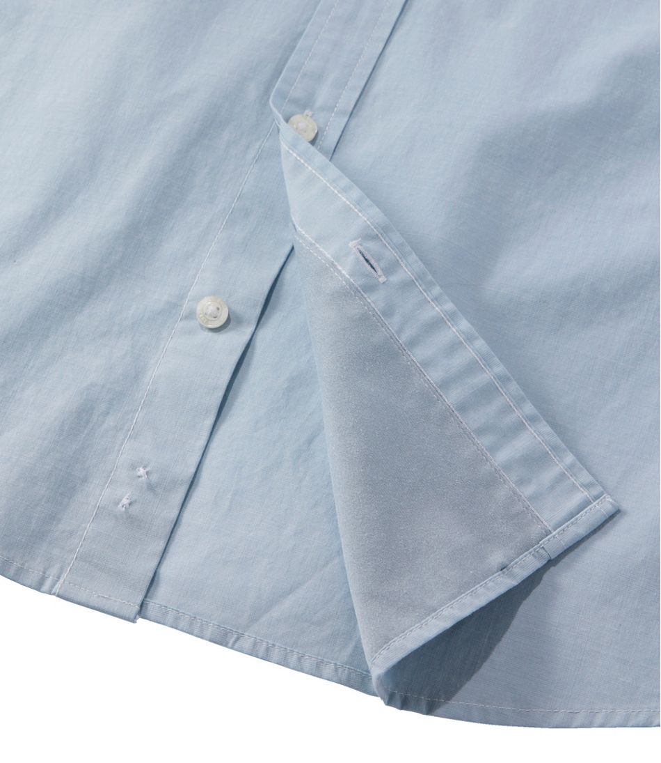 Men's Comfort Stretch Performance® Chambray Shirt, Long-Sleeve, Slightly Fitted Untucked Fit | L.L.Bean