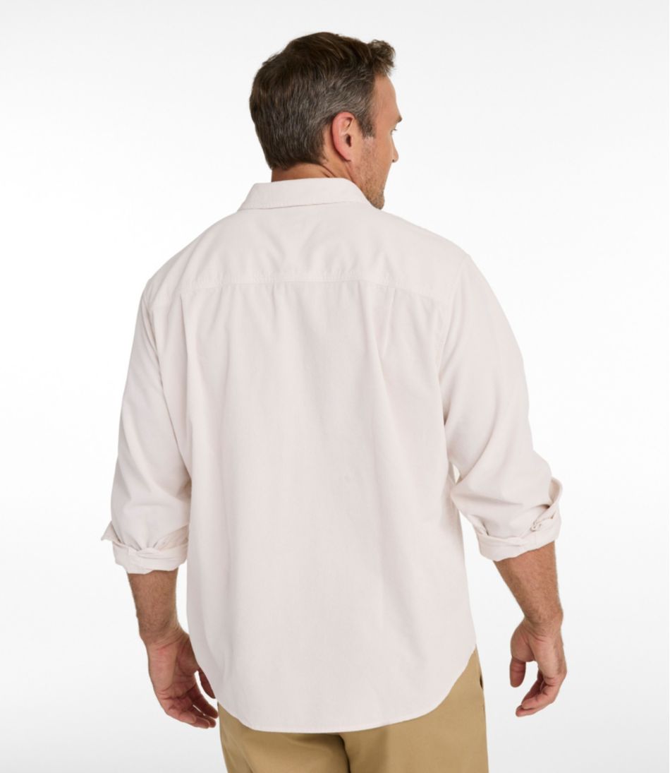 Men's Sunwashed Corduroy Shirt, Slightly Fitted Untucked Fit | L.L.Bean