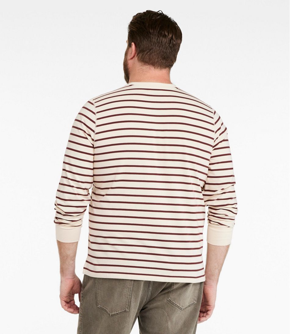 Men's Signature Northwoods Henley, Long-Sleeve, Stripe | L.L.Bean