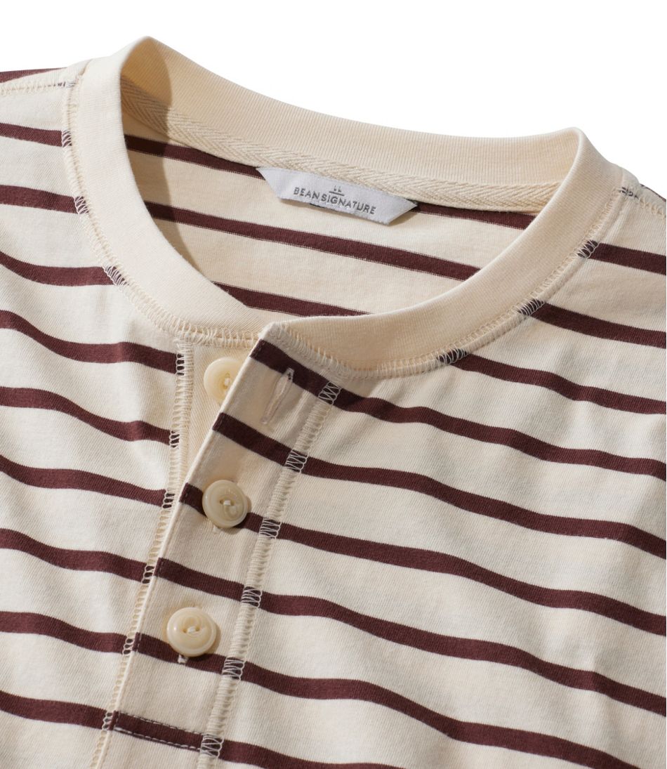 Men's Signature Northwoods Henley, Long-Sleeve, Stripe | L.L.Bean