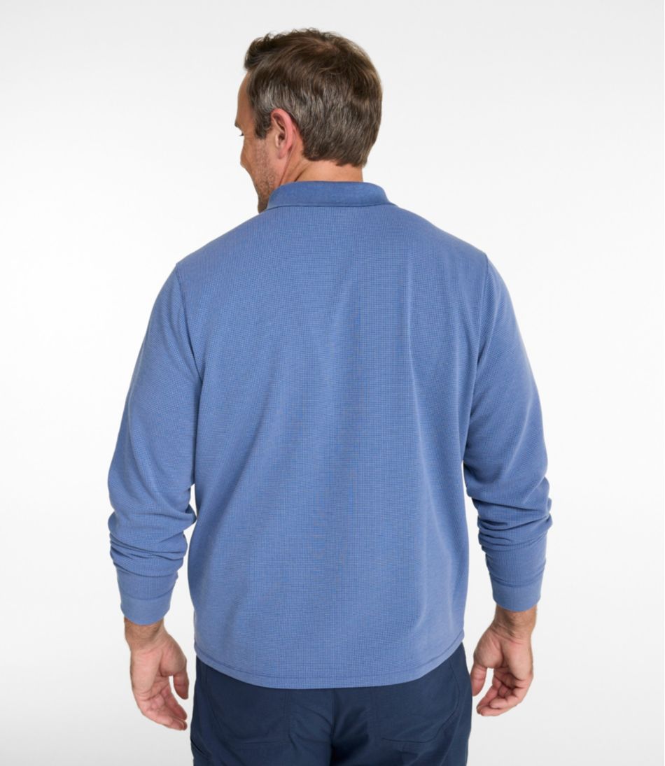 Men's Mountainside Micro Waffle Polo, Long-Sleeve | L.L.Bean
