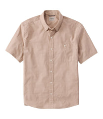Men's Comfort Stretch Performance® Chambray Shirt, Short-Sleeve, Slightly Fitted Untucked Fit | L.L.Bean