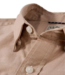 Men's Comfort Stretch Performance® Chambray Shirt, Short-Sleeve, Slightly Fitted Untucked Fit | L.L.Bean