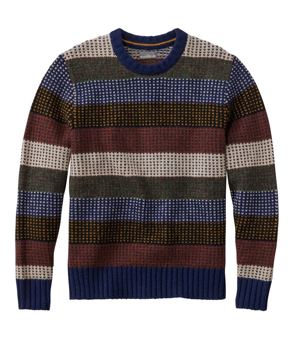 Men's Signature 1980 Matinicus Rock Sweater, Crewneck, Stripe | L.L.Bean