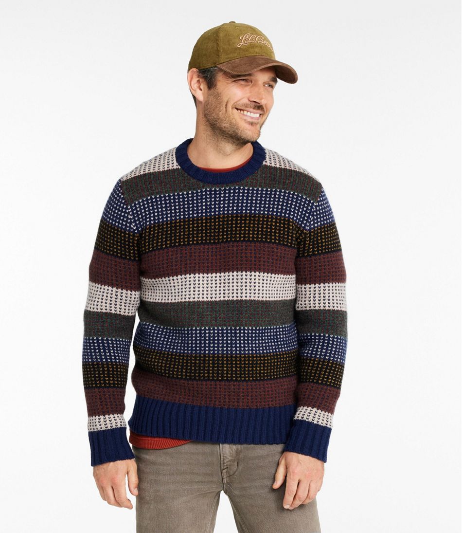 Men's Signature 1980 Matinicus Rock Sweater, Crewneck, Stripe | L.L.Bean