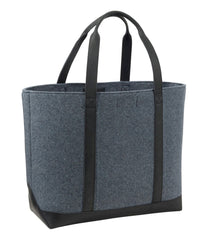 Leather-Trim Wool Tote | L.L.Bean
