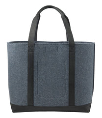 Leather-Trim Wool Tote | L.L.Bean